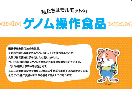【ミニブックレット】私たちはモルモット?!　ゲノム操作食品