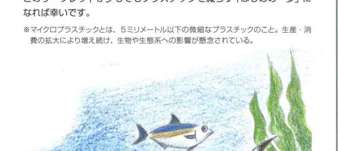 【リーフレット】脱プラ生活～はじめの一歩