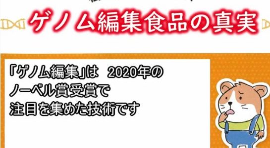 【動画】ゲノム編集食品の問題点を紹介した動画ができました（2021年11月19日）