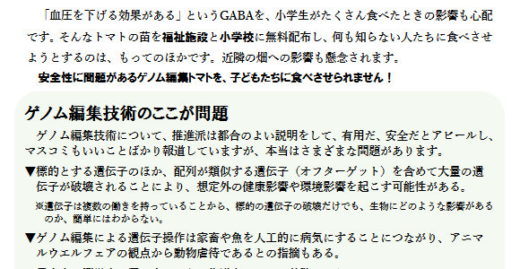 【チラシ】「ゲノム編集技術のここが問題」第2弾ができました（2022年3月23日）
