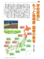 学校給食にもっと地場産・国産小麦を